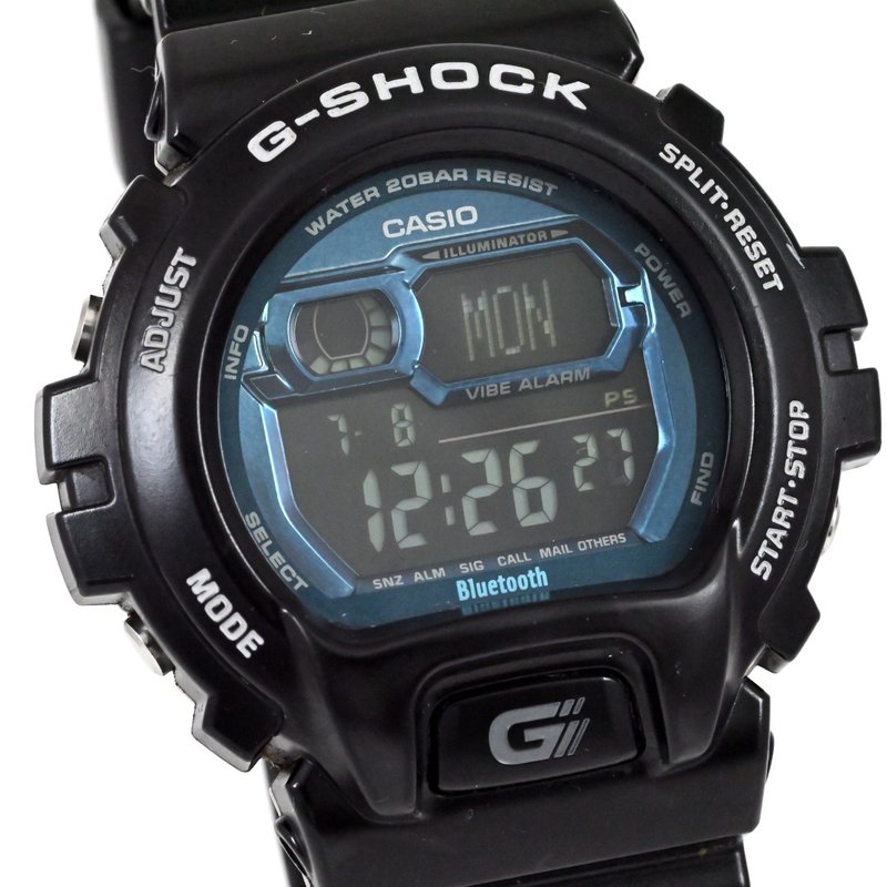 Free Shipping CASIO G-SHOCK GB-6900B Digital Quartz Men's Watch Black/Blue Japan - นาฬิกาผู้ชาย - ยาง สีดำ