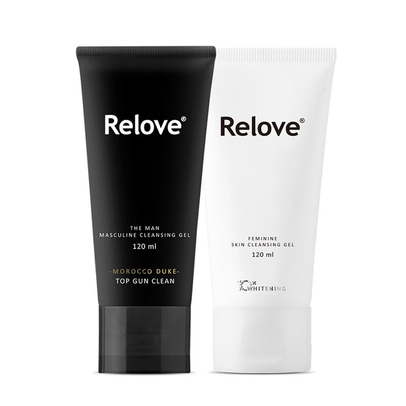 Relove Yuanyang Double Cleansing Set (Male + Female Private Cleansing Gel) - Intimate Care - Other Materials White