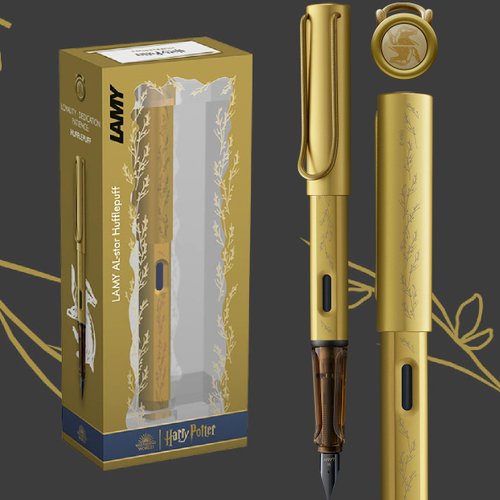 LAMY TAIWAN 官方旗艦館 【雷雕刻字】LAMY 鋼筆 限量/AL star-Harry Potter赫夫帕夫 黃色