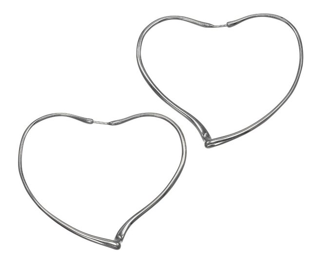 日本直送】ティファニー ピアス オープンハート ラージ フープ ピアス