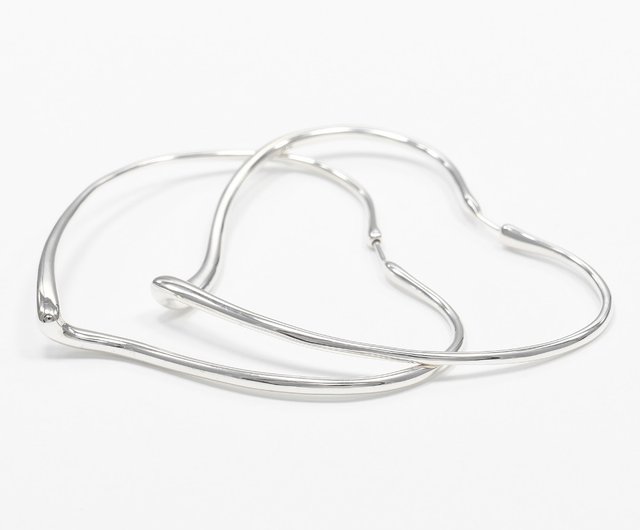 TIFFANY&Co.】ティファニー オープンハート ラージ フープ