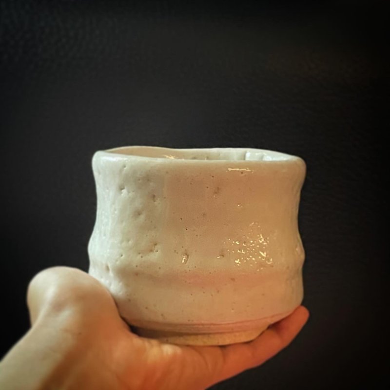 白志野大茶碗 - 茶壺/茶杯/茶具 - 陶 白色