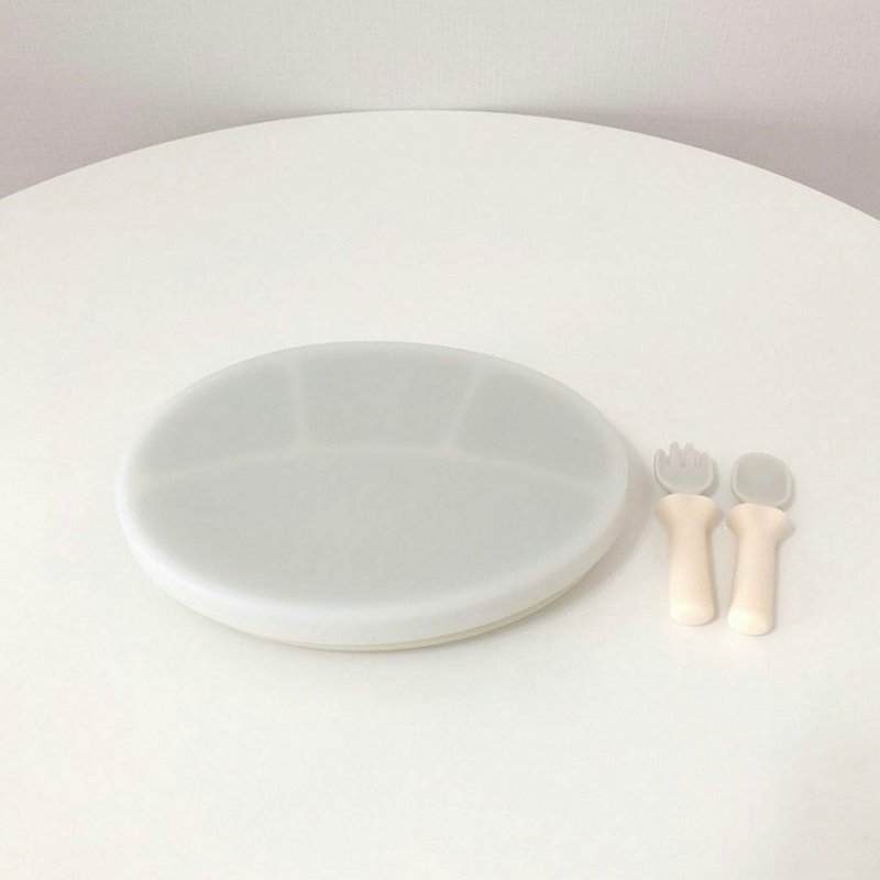 MODU'I 鉑金矽膠分隔吸盤透明蓋 - 兒童餐具/餐盤 - 矽膠 透明