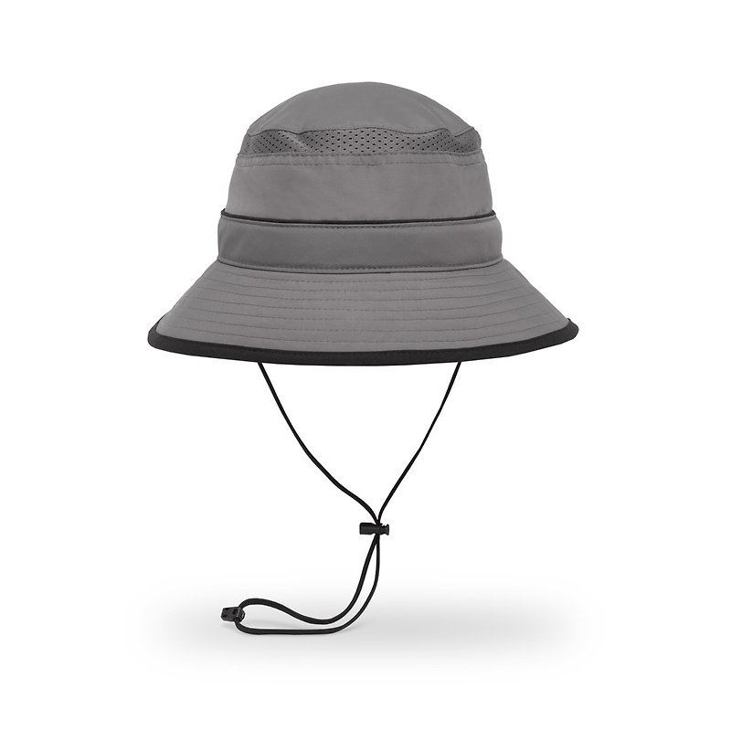 【Sunday Afternoons】Anti-UV Splash Resistant Breathable Bucket Hat Charcoal Gray/Black - ชุดเดินป่า - วัสดุอื่นๆ สีเทา