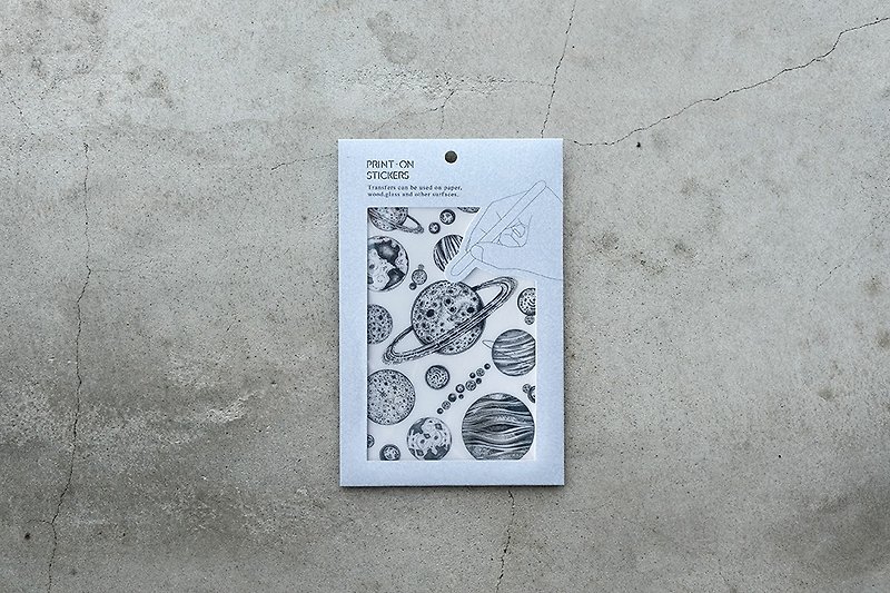 [Print-On Stickers]| Gift Set Series 003-Nature Science | Pocket, DIY - Stickers - Other Materials Black