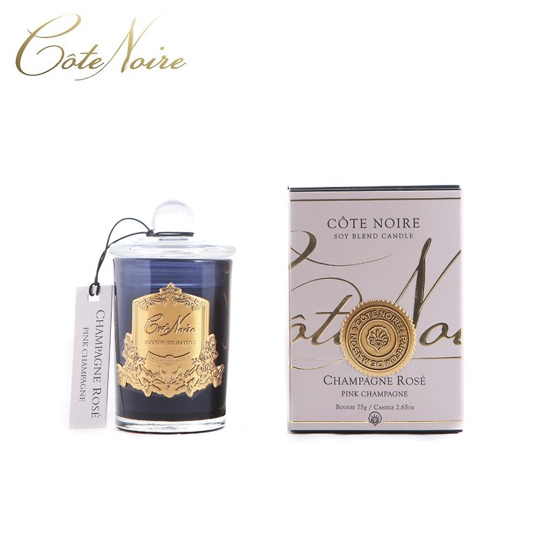 French Côte Noire Pink Champagne Scented Candle 75g - น้ำหอม - วัสดุอื่นๆ 