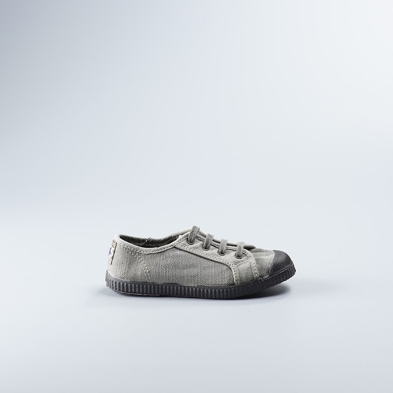 Spanish canvas shoes winter bristles light gray black head wash old 974777 children's shoes size - Kids' Shoes - Cotton & Hemp Gray