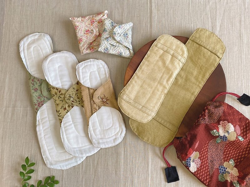 menstrual period eight-piece cloth sanitary napkin - ของใช้ส่วนตัวผู้หญิง - ผ้าฝ้าย/ผ้าลินิน 