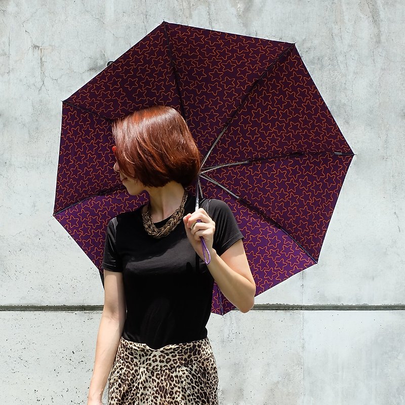 [Taiwan Cultural and Creative Rain's talk] 40% discount on cooling the starry sky and anti-UV - Umbrellas & Rain Gear - Waterproof Material Multicolor