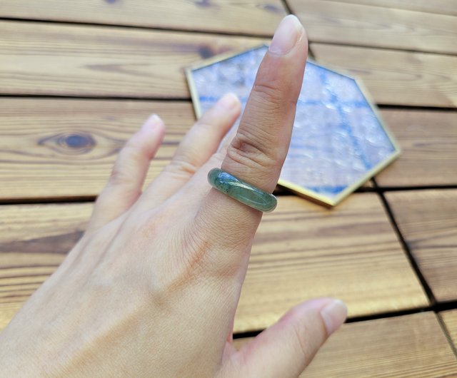 秦翠】天然翡翠ハイアイスフルカラーグリーンフローティングブラック