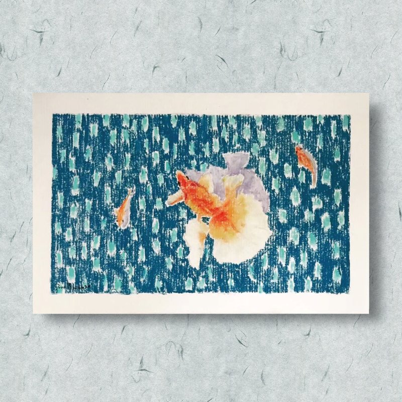 Goldfish/ Decoration/ Painting/ Artwork/ Pastel - Posters - Paper 