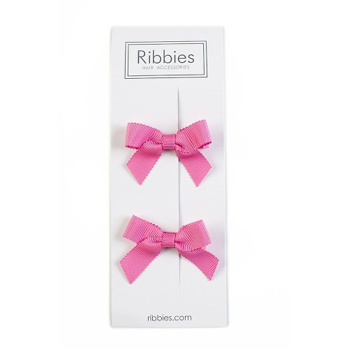 Ribbies 台灣總代理 英國Ribbies 經典蝴蝶結2入組-泡泡糖