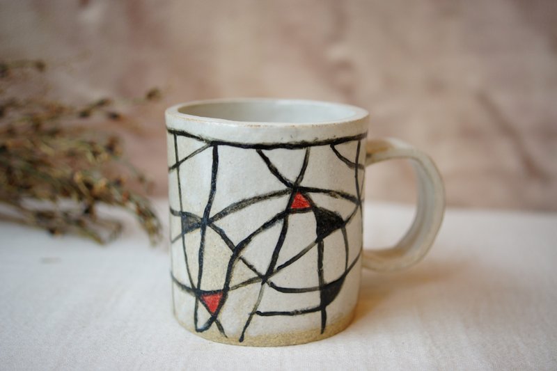 Handcrafted ceramic mug  Milo 230ml suitable for coffee or tea. - Mugs - Pottery Multicolor