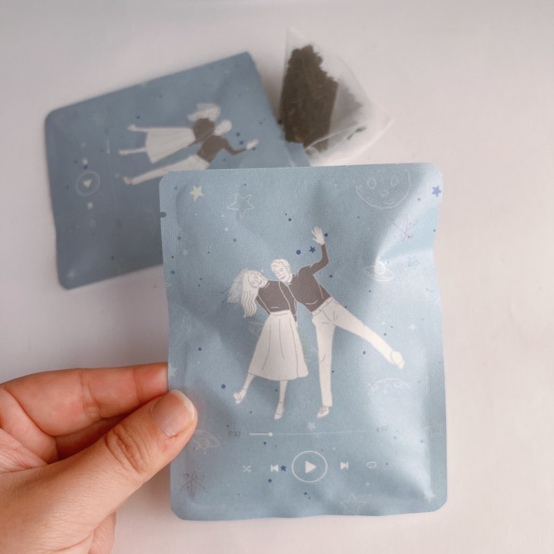 客製似顏繪 | 客製化茶包 婚禮小物 婚禮茶包 二進禮 送客禮 - 茶葉/茶包/水果茶 - 新鮮食材 白色
