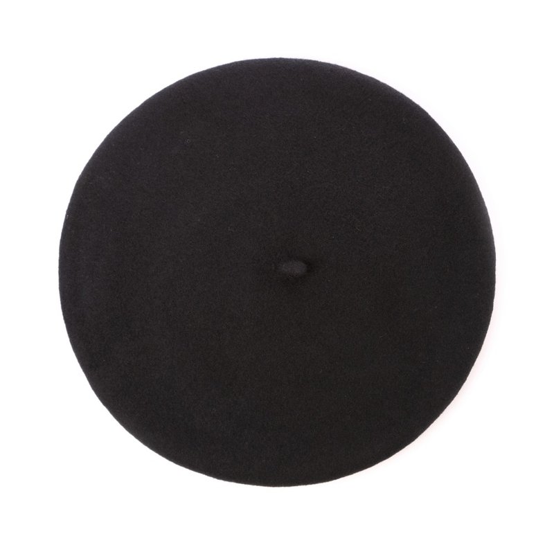 西班牙ELOSEGUI 男SUPER LUJO貝雷帽EL_LUJO334003天鵝絨黑 - 帽 - 羊毛 