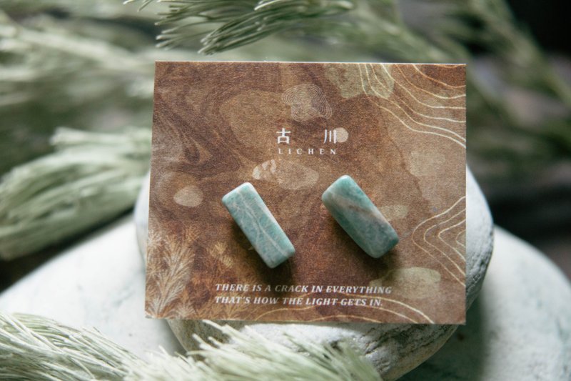 CRACK | 礦物系耳環 |  EARRINGS - 耳環/耳夾/耳骨夾 - 玉石 藍色
