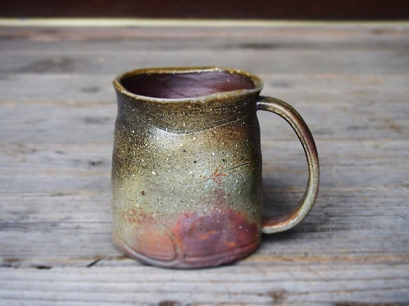 Bizen beer mug b5-027 - Pottery & Ceramics - Pottery Brown