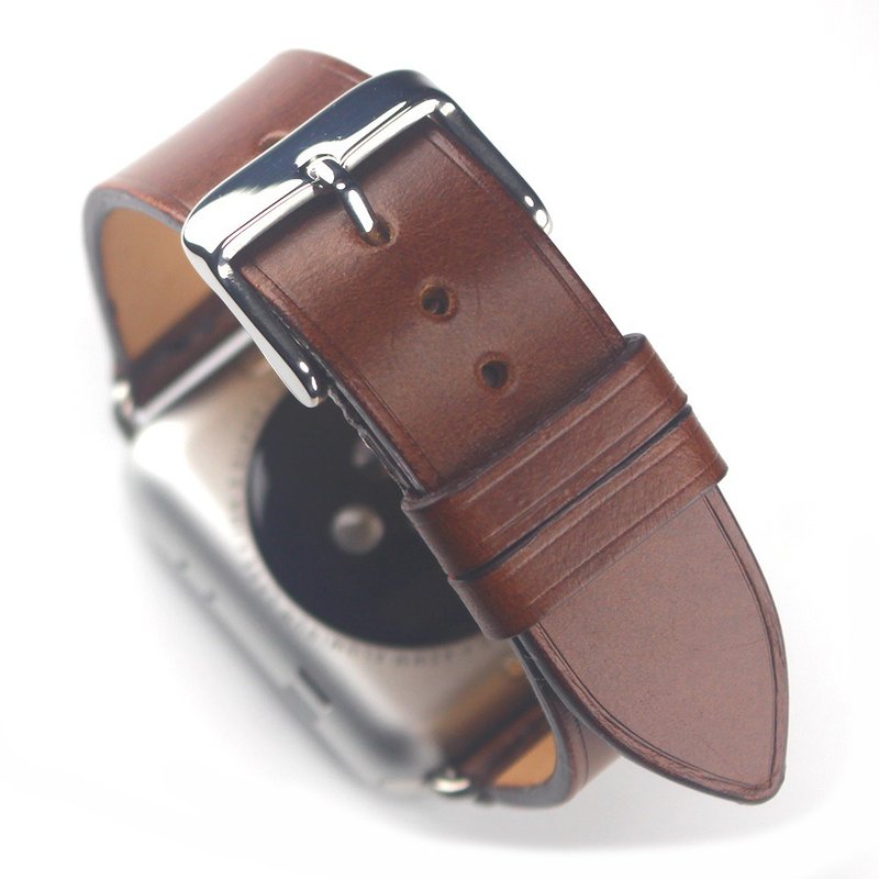 Limited special price | Apple watch handmade leather strap (pre-made - medium size) - สายนาฬิกา - หนังแท้ 