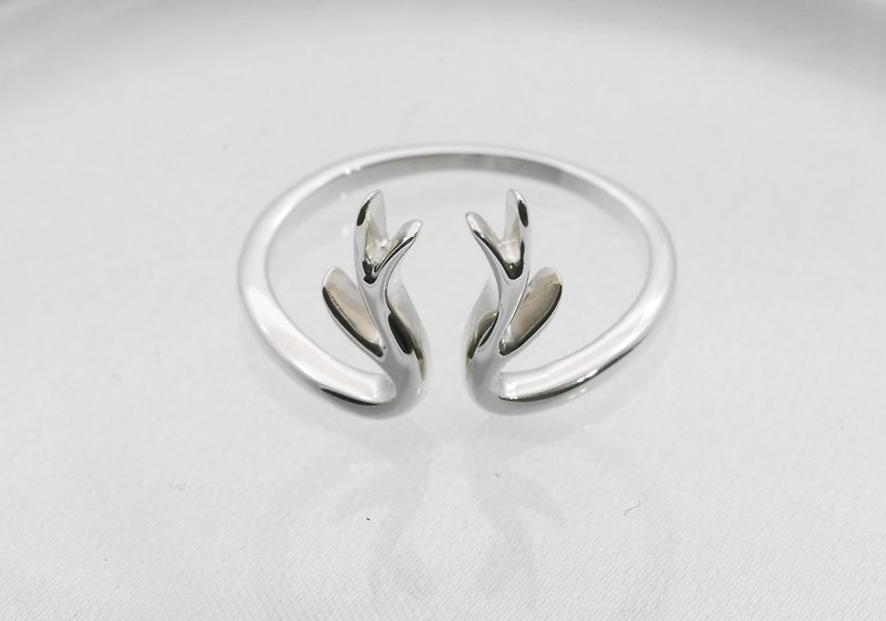 麋鹿 - 高品質 925 純銀戒指 (#00UMM62) - 戒指 - 純銀 