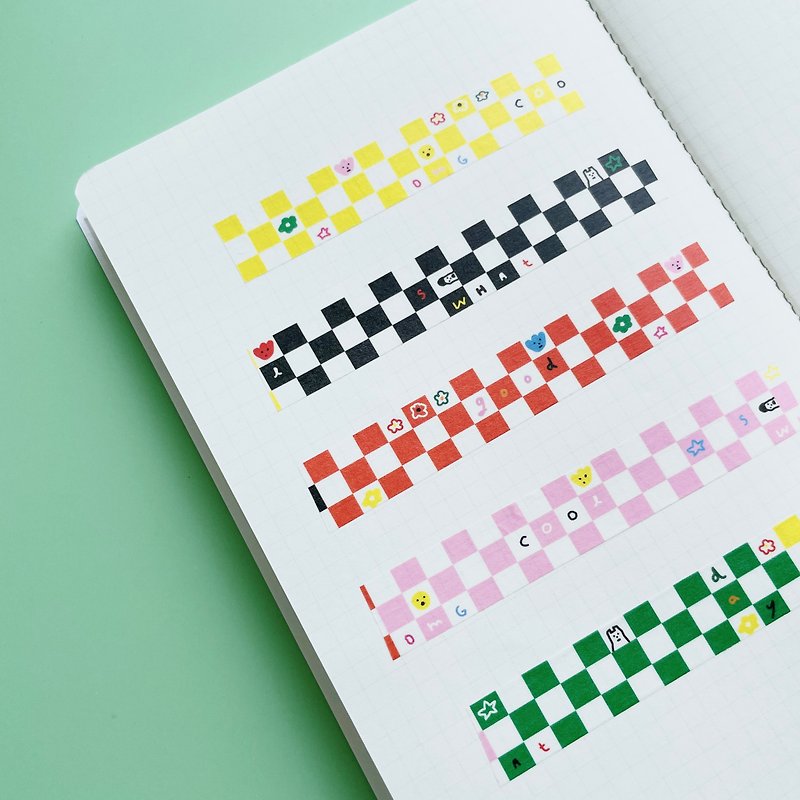 Jump Plaid | Paper Tape - Washi Tape - Paper Multicolor