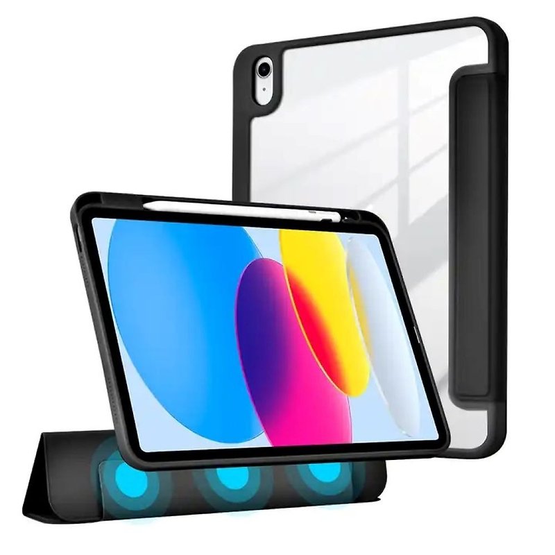 WiWU - iPad 磁吸保護殼 - 平板/電腦保護殼/保護貼 - 塑膠 黑色