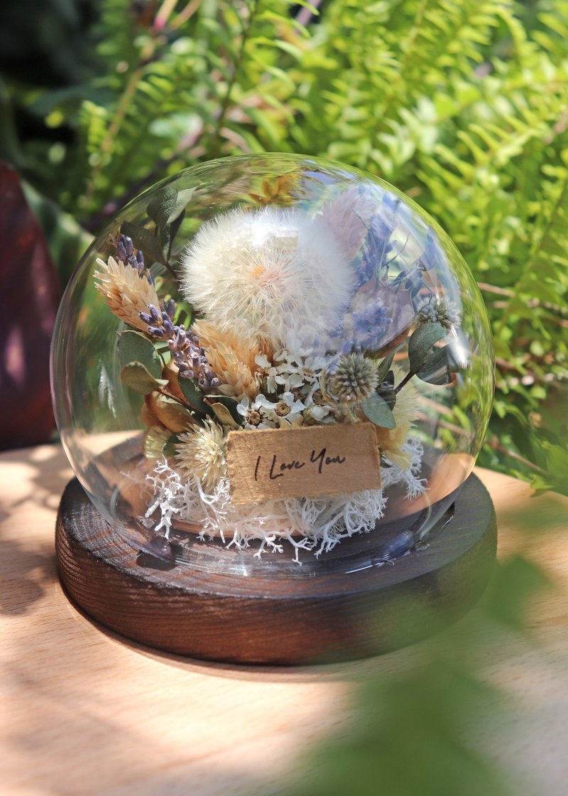 | Customized Gifts| - From Afar - Dandelion Immortal Glass Ball - Dried Flowers & Bouquets - Plants & Flowers Brown