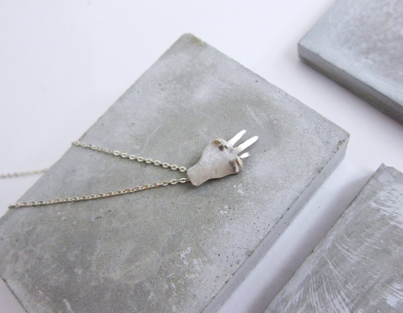 【 小手系 】 YA的項鍊 ya necklace - 純銀 - - 項鍊 - 其他金屬 銀色
