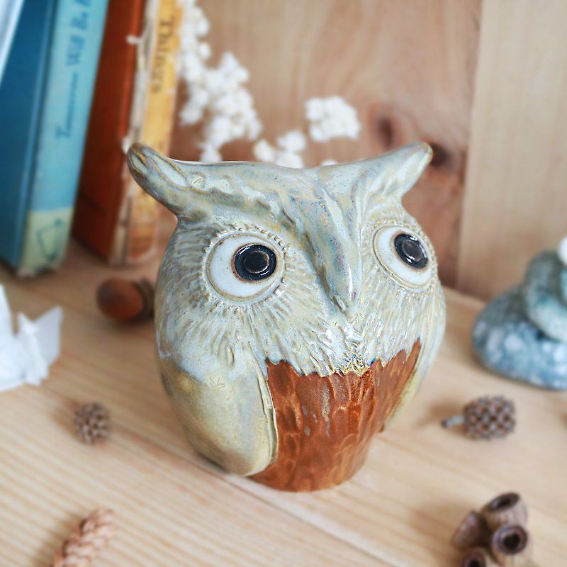 Big scops owl - 3 - Items for Display - Pottery 