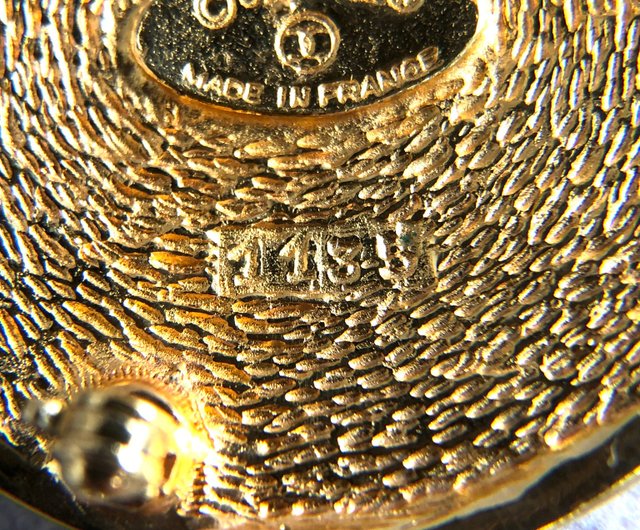 日本直送 名牌中古包 】CHANEL シャネル カンボンライン ブローチ