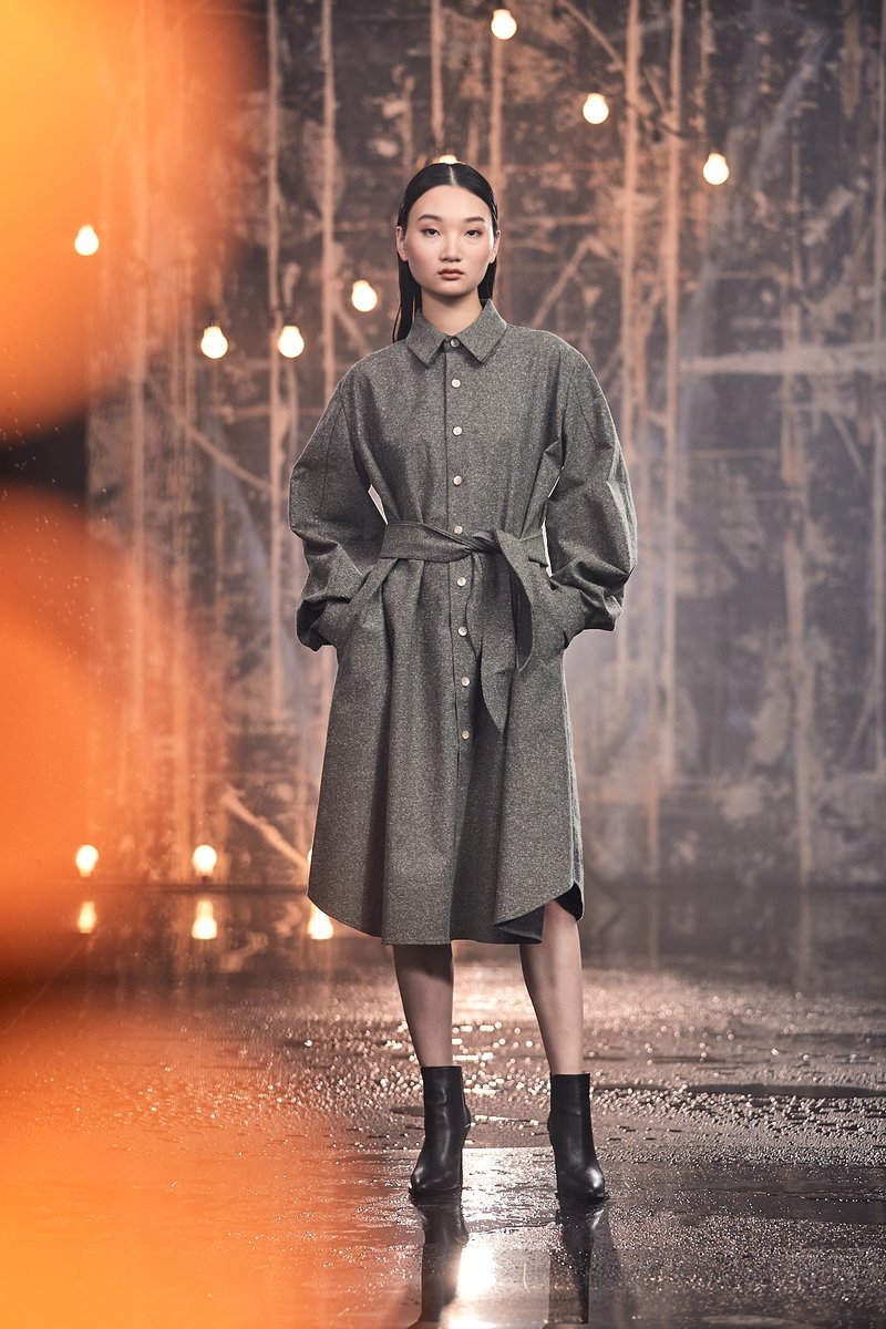Shirt dress - ชุดเดรส - ผ้าฝ้าย/ผ้าลินิน หลากหลายสี
