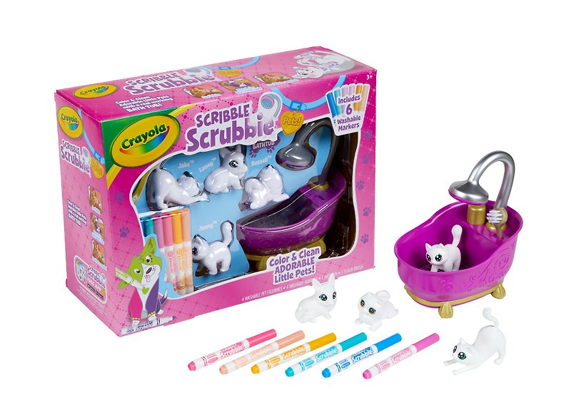 American Crayola Crayola Painted Variety Hairy Kid Wang Meow Set (Bath) - ของเล่นเด็ก - พลาสติก หลากหลายสี