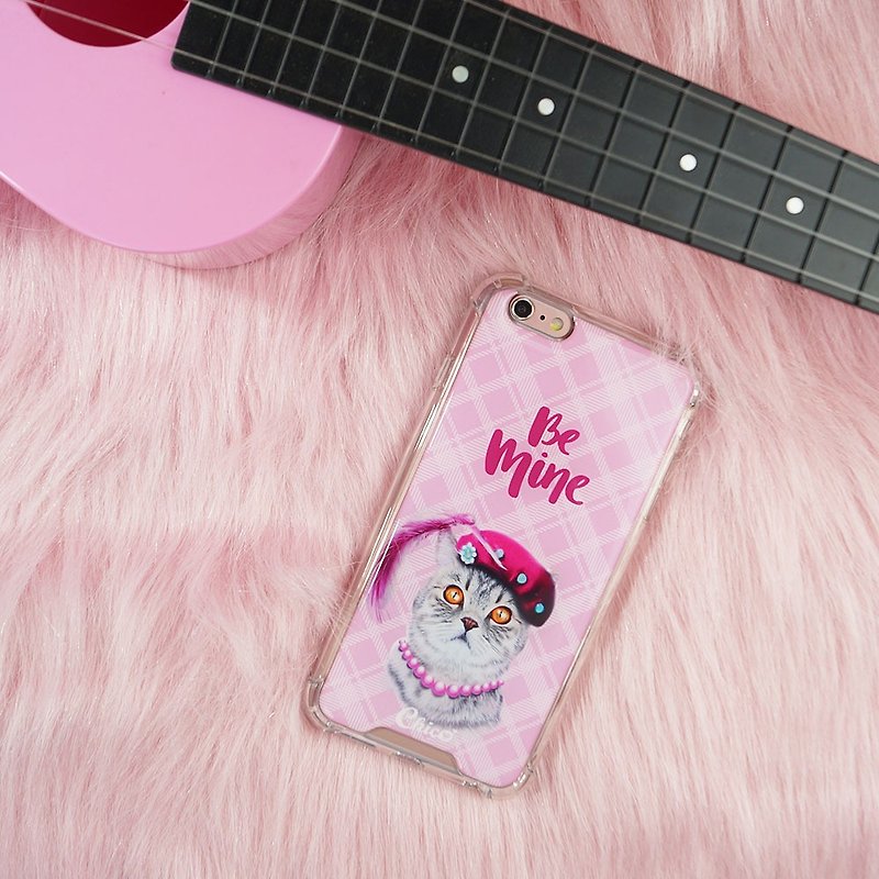 【Lady Cat】Anti-gravity and anti-fall mobile phone case - Phone Cases - Plastic Pink