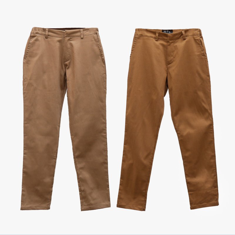 【Off-season sale】【換季特賣】Men Chinos and Khaki Pants - 男長褲/休閒褲 - 棉．麻 卡其色