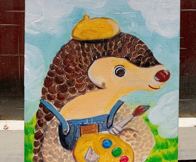 小額枠原画 / 絵が大好きなセンザンコウさん - アニマルデイリー