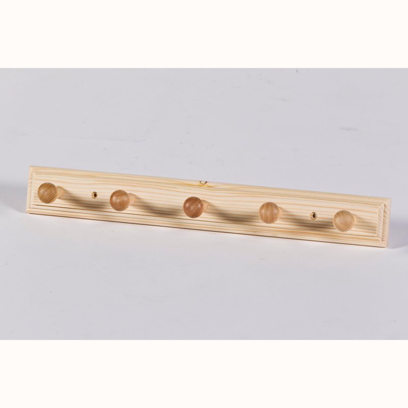 5 hooks for hanging pine - Hangers & Hooks - Wood Khaki