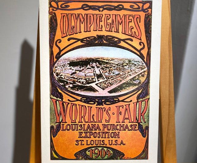 Vintage limited edition Olympic commemorative poster - 1904