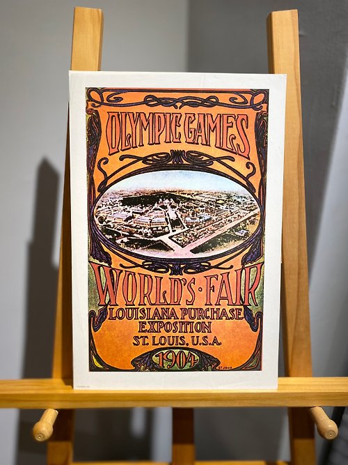 酷鴞藝術 Dead Poets Society Vintage限量版奧運紀念海報- 1904年第3屆美國聖路易奧運會