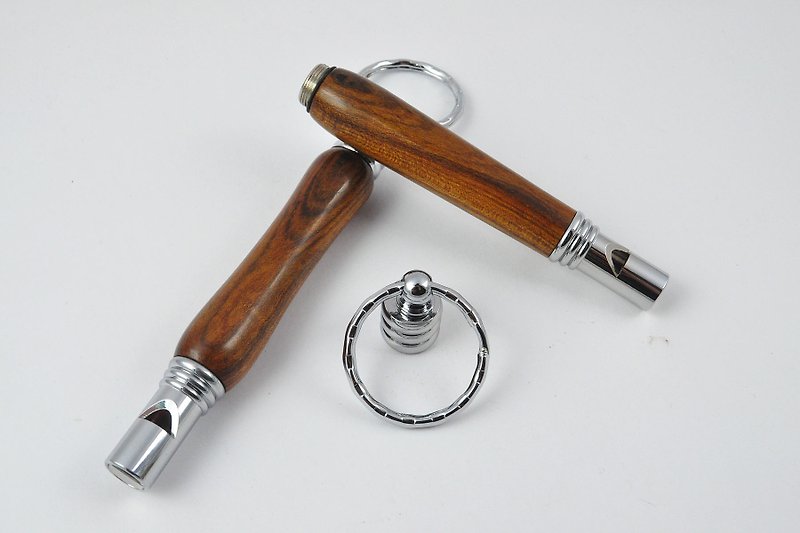 【Log Whistle Toothpick Jar-Charm】 - ที่ห้อยกุญแจ - ไม้ สีนำ้ตาล