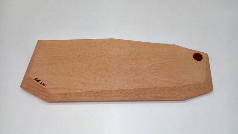 European-style chopping board. Log pies. Crystal section. Beech - จานเล็ก - ไม้ สีส้ม