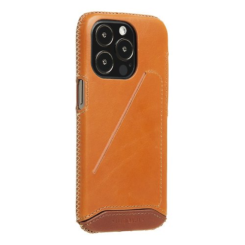n max n iPhone14 Pro Max 經典系列全包覆手機皮套-古銅棕