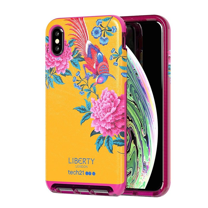 British Tech21 anti-collision leather protective shell joint commemorative models - Xs Max (5056234706152) - เคส/ซองมือถือ - หนังเทียม สีเหลือง