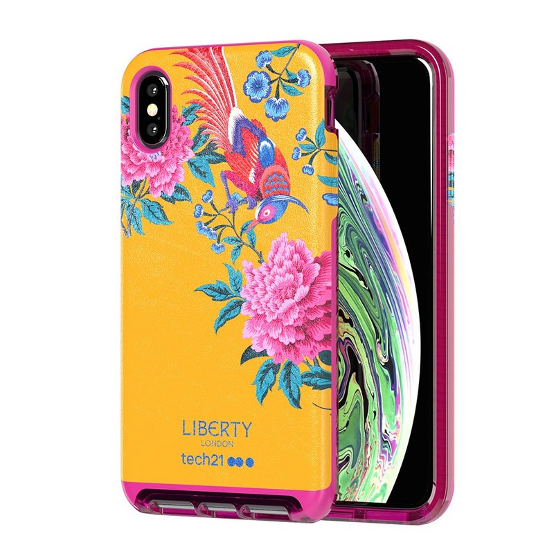 英國Tech21防撞皮質保護殼聯名紀念款-Xs Max(5056234706152) - 手機殼/手機套 - 人造皮革 黃色