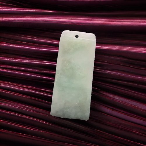 瓔珞珠寶盒 E.L.Jewelry Box 冰糯種翡翠無事牌吊飾 | 天然緬甸玉翡翠A貨
