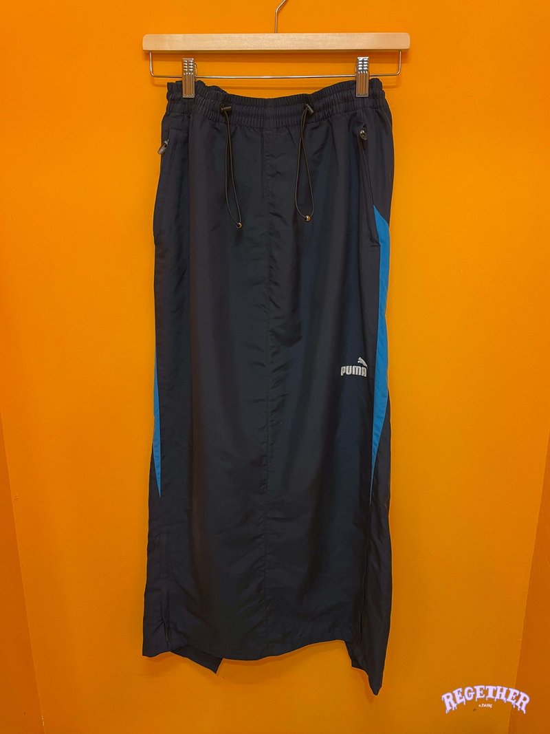 REGETHER Vintage modified drawstring sports long skirt-PUMA - Skirts - Polyester Blue