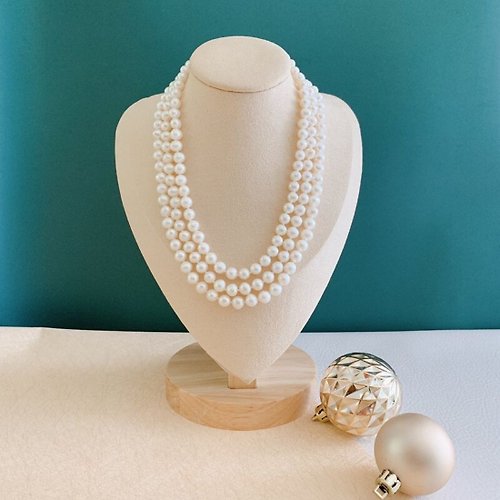 A.pearl 水晶純銀輕珠寶 鍾情珍珠項鍊