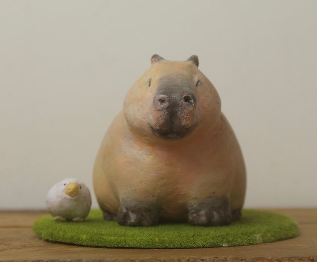Friendly Capybara Limited Edition Sculpture Healing Ornament