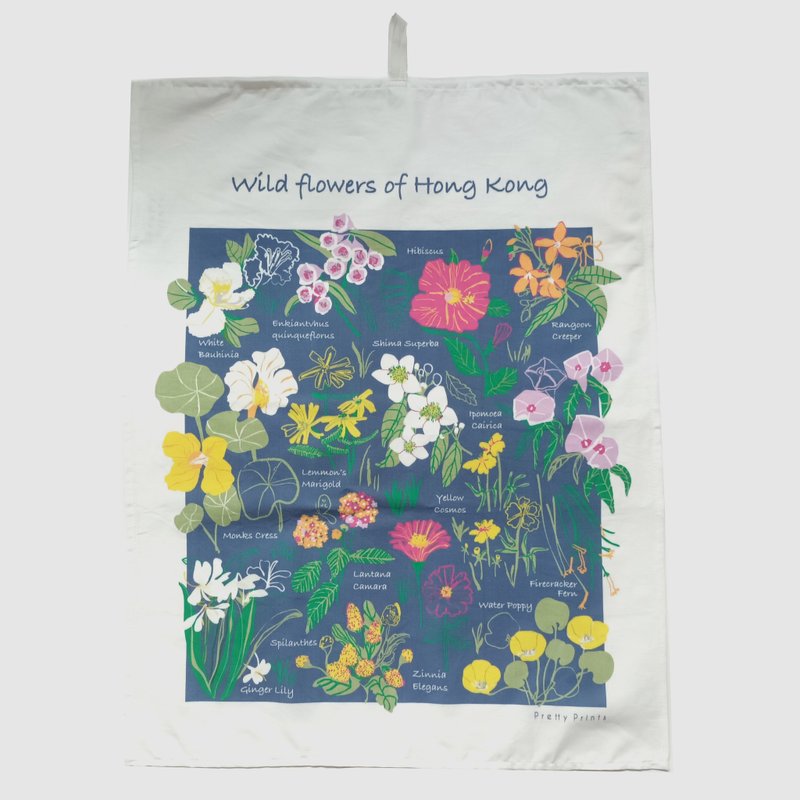 Wild Flowers of Hong Kong 茶巾 - 擺飾/家飾品 - 棉．麻 