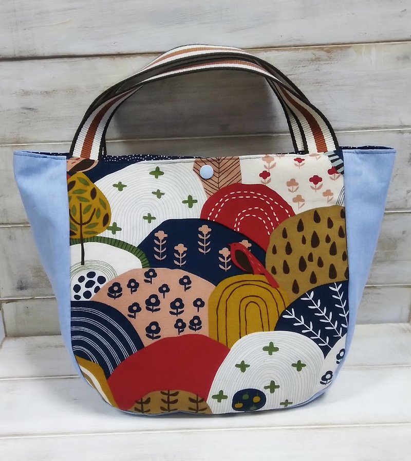 Colorful forest hill handbag - Handbags & Totes - Cotton & Hemp Multicolor