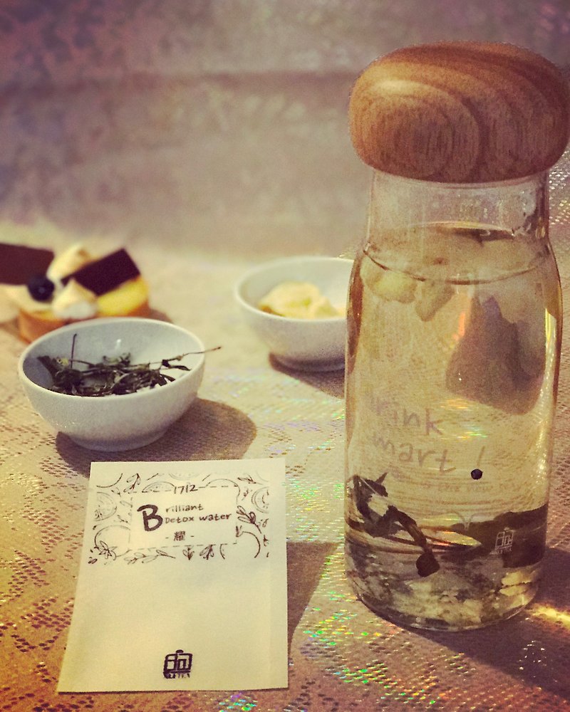 煦茶 XuTea ・有機甜菊+鳳梨・Brilliant 耀 ( 8 包入)・Detox Water 系列 - 其他 - 新鮮食材 金色