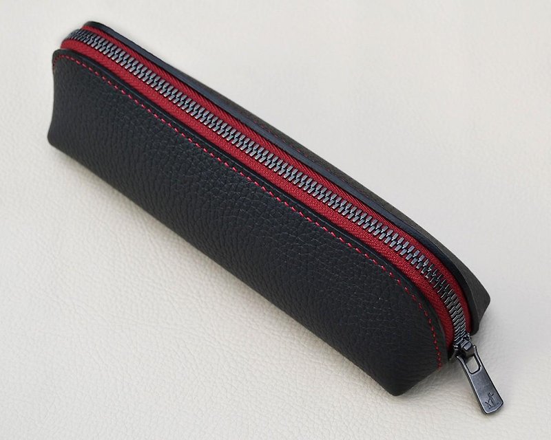 Pen case 003 black · red - Other - Genuine Leather Black